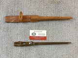 Johnson Model 1941 Rifle Bayonet With Scabbard In As New Unissued Condition - 2 of 4