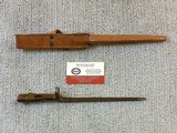 Johnson Model 1941 Rifle Bayonet With Scabbard In As New Unissued Condition - 3 of 4
