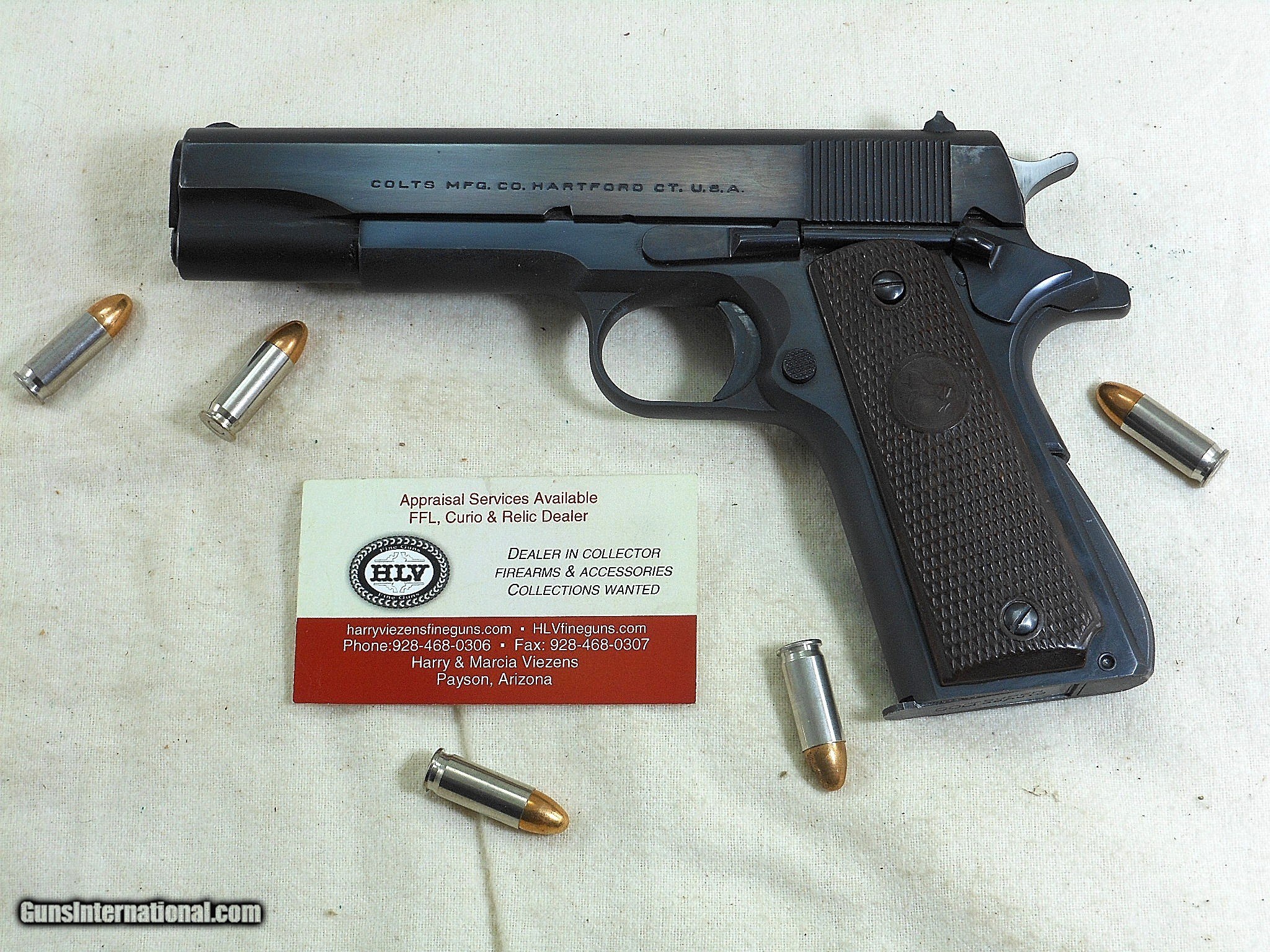 Colt Model 1911 A1 Civilian Post War 38 Super With Early Fat Barrel