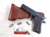 Fine World War 2 Colt Model 1911-A1 45 A.C.P. With Matching Serial Numbered Slide And Holster