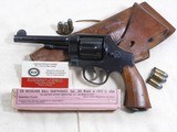 Smith & Wesson Model 1917 Revolver With Original Holster World War One Issue