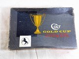 Colt National Match 45 A.C.P. Gold Cup Model With Box And Papers - 3 of 20
