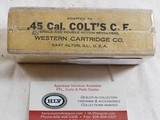 Western Cartridge Co. Early 45 Colt Sealed Box - 3 of 3