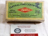 Western Cartridge Co. Early 45 Colt Sealed Box