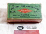 Western Cartridge Co. Early 45 Colt With Red Seals