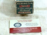 Remington U.M.C. Dog Bone Box 38 Colt Special Hi Speed Ammunition. - 2 of 4