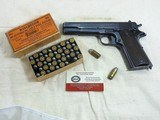 Colt Civilian Model 1911 Pistol 1917 Production In Fine Original Condition