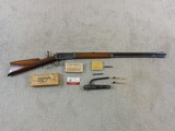 Winchester Model 1894 Early Take Down Rifle With Winchester Accessories - 1 of 21