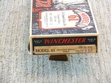 Winchester Model 61 With Octagonal Barrel In 22 Long Rifle Only With Early White Box - 2 of 10