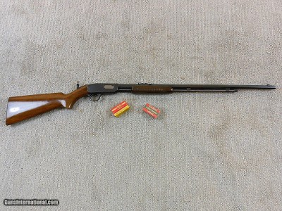 Winchester Model 61 In 22 Long Rifle Only With Octagonal Barrel And Tang Sight Near New Condition