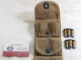 World War 1 Ammunition Pouch For Model 1917 Revolvers In Half Moon Clips With Original Ammunition - 3 of 5