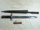 Original Krag Jorgensen Rifle Bayonet And Scabbard - 3 of 4