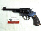 Smith & Wesson British Issued New Century Triple Lock Revolver In 455 Webley