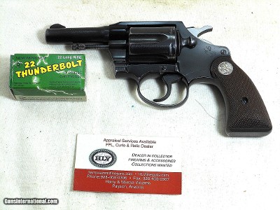 Colt Courier Revolver In Rare 22 Long Rifle