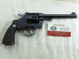 Colt Officers Model Target 22 Revolver In First Year Production In Fine Condition - 5 of 14