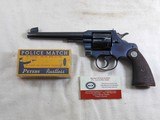 Colt Officers Model Target With Heavy Barrel In 38 Special