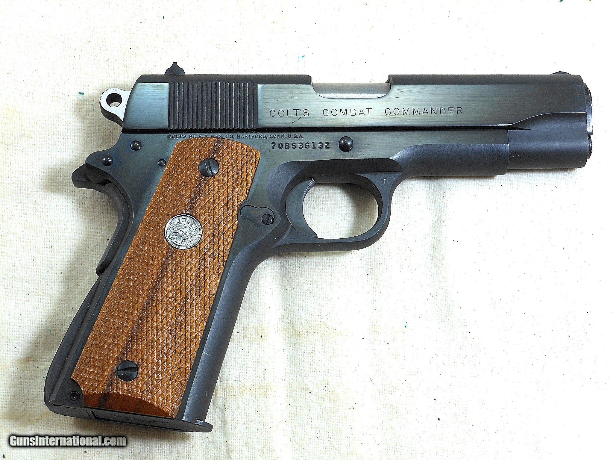 Colt Combat Commander .45 ACP caliber pistol for sale.