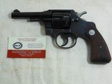 Colt Rare Marshall 38 Special Revolver On Official Police Frame In Near New Condition - 2 of 15