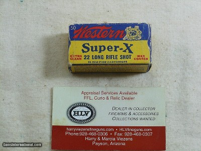Western Cartridge Co. 22 Long Rifle Shot Shells With The Burst Target Logo Box
