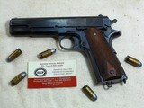 Colt Military Model 1911 1912 Production In Fine Original As Issued Condition