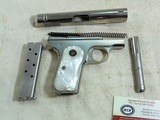 Colt Model 1908 In 380 A.C.P. With Factory Nickel Finish And Pearl Grips - 15 of 15
