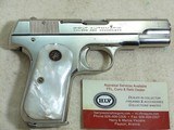 Colt Model 1908 In 380 A.C.P. With Factory Nickel Finish And Pearl Grips - 5 of 15