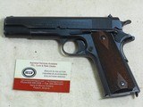 Colt Model 1911 1918 Production In Very Fine Original Condition - 2 of 20