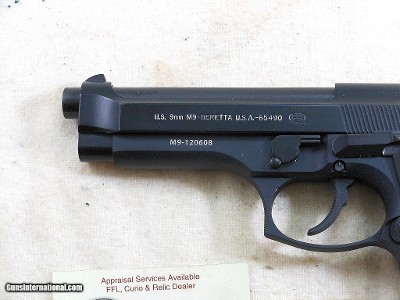 Beretta Model M9 9M/M Pistol In Like New Condition With Original Papers and Accessories - Image 5 of 13