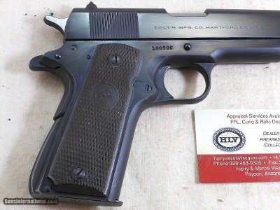 Colt Civilian Model 1911 A1 In 38 Super 1952 Production In Almost New Condition - Image 6 of 14
