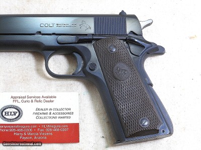 Colt Civilian Model 1911 A1 In 38 Super 1952 Production In Almost New Condition - Image 3 of 14