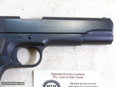 Colt Civilian Model 1911 A1 In 38 Super 1952 Production In Almost New Condition - Image 5 of 14