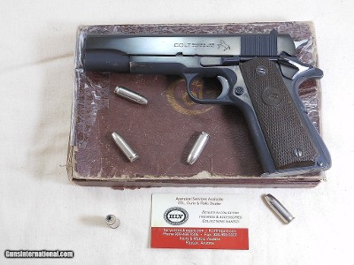 Colt Post War 1911 A1 Civilian Model In 38 Super With 