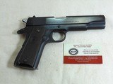 Colt Post War 1911 A1 Civilian Model In 38 Super With 