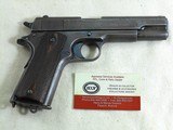 Colt Model 1911 Navy Marked Slide Original 1912 Production With Factory Letter - 6 of 21