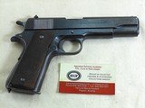 Colt Original Military 1911 A1 Transitional Pistol In As Issued Condition - 5 of 17