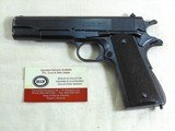 Colt Original Military 1911 A1 Transitional Pistol In As Issued Condition - 2 of 17