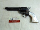 Colt Single Action Army Third Generation With Rare Factory Pearl One Piece Grips New In Box - 4 of 18