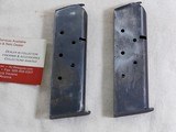 Colt Pre World War 2 1911-A1 Civilian Magazines Reissued For Military Use