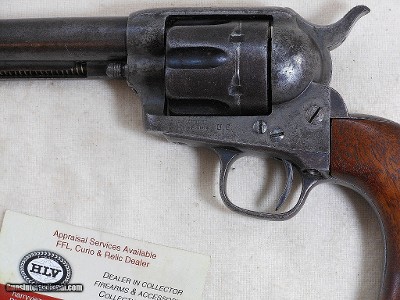 Colt First Generation U.S. Army Model Artillery Pistol With Custer Era Serial Number - Image 4 of 15