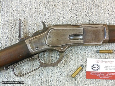 Winchester Model 1873 Rifle In 32 W.C.F. With Rare Winchester Model 62 Tang Sight - Image 3 of 18