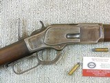 Winchester Model 1873 Rifle In 32 W.C.F. With Rare Winchester Model 62 Tang Sight - 3 of 18