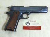 Colt Pre World War 2 1911-A1 Commercial New In The Original Box With Papers And Factory Letter - 9 of 19