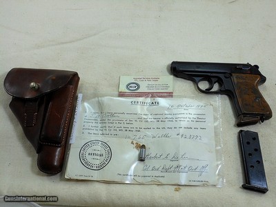 Walther Early P.P.K. Complete Holster Rig With Capture Papers