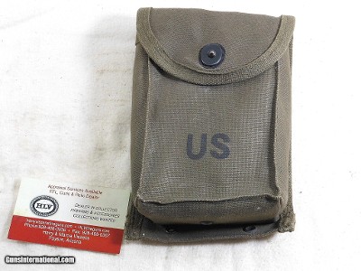 Four M1 Carbine 30 Round Magazines In G.I. Carrier