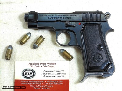 Beretta War Time Model 1934 Pistol With High Polish Finish For Italian Army