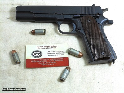 Union Switch & Signal Model 1911 A1 Pistol In Very Fine Original Condition
