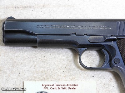 Colt Pre War National Match Model 1911-A1 With The Rare Swartz Safety And King Rear Sight - Image 3 of 22