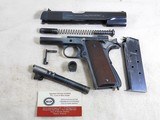Colt Pre War National Match Model 1911-A1 With The Rare Swartz Safety And Rare Adjustable Rear Sight - 18 of 22