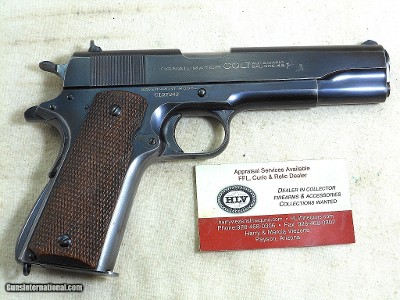 Colt Pre War National Match Model 1911-A1 With The Rare Swartz Safety And King Rear Sight - Image 5 of 22