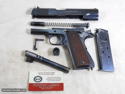 Colt Pre War National Match Model 1911-A1 With The Rare Swartz Safety And King Rear Sight - Image 18 of 22